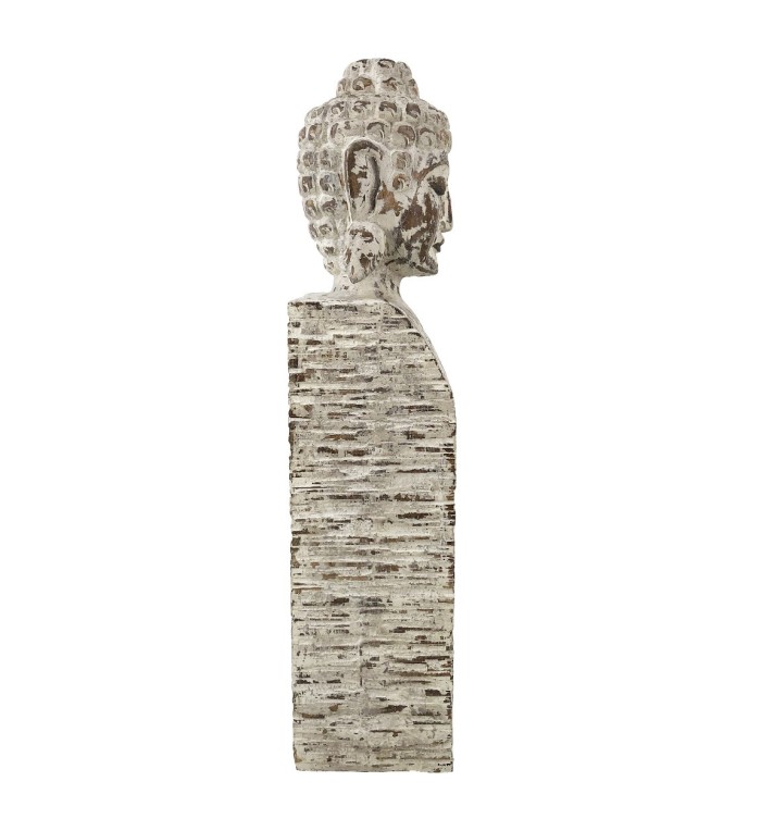 ETHNIC - PEDESTALLO IN LEGNO BUDDHA 15 x 15 x 75