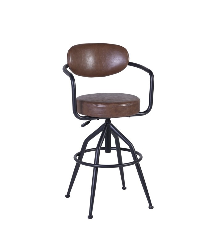 DETROIT - Fauteuil en fer 55 x 53 x 93-109