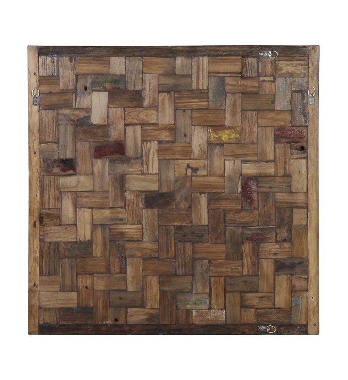 PANNELLO IN TEAK MULTICOLORE 80 X 80