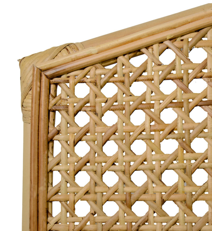 Cabeceira de rattan 160 x 4 x 140