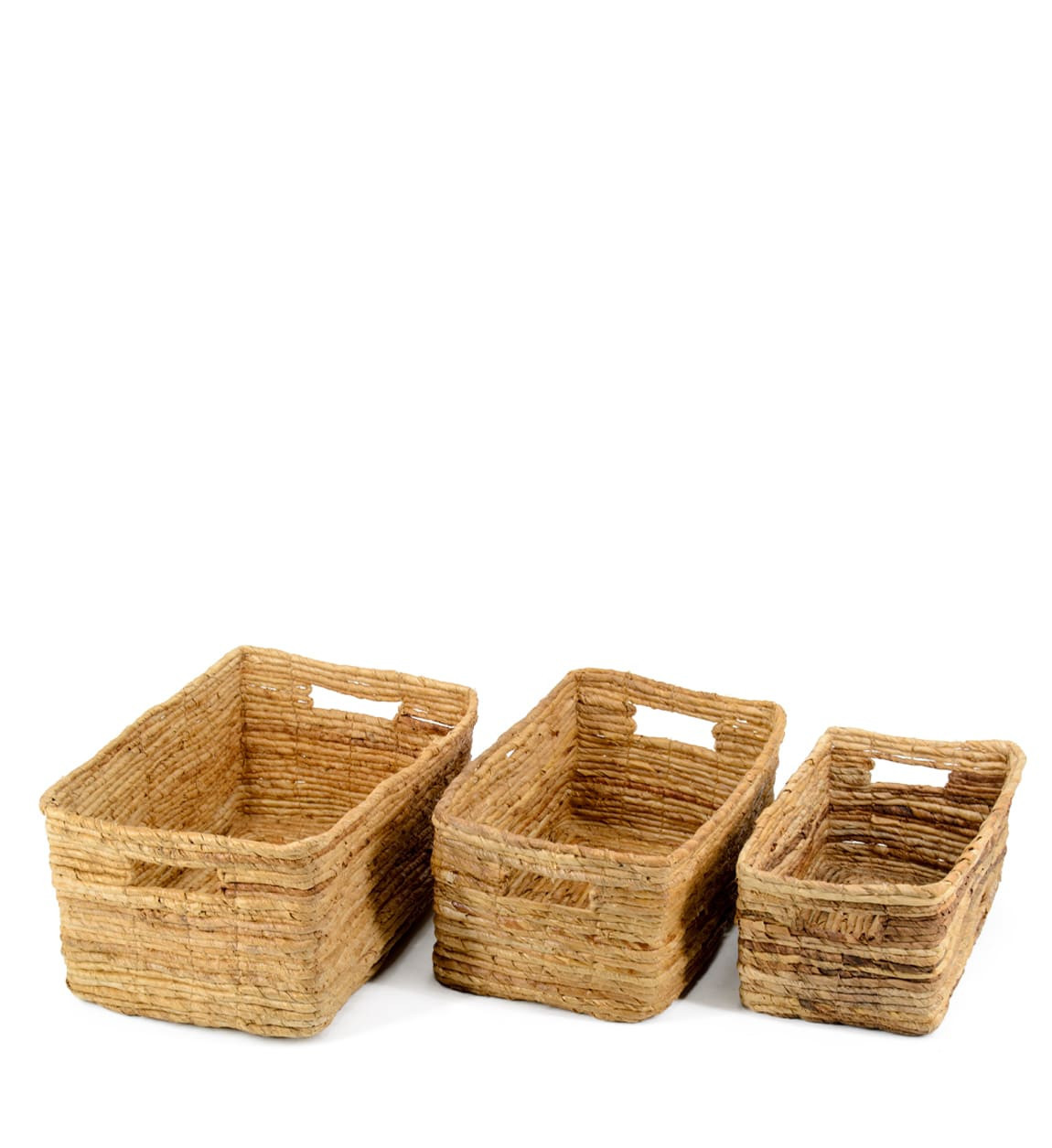 DAVOS - Set of 3 banana baskets 35 x 23 x 18 / 31 x 20 x 16 / 28 x 17 x 14