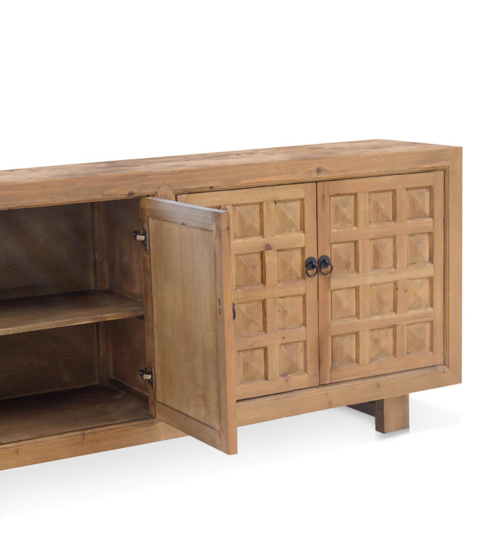 CORDOBA - Buffet en bois de pin 206 x 45 x 87