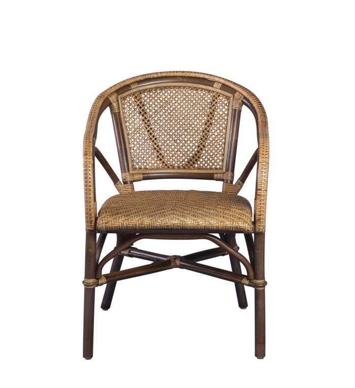 BISTRO - Set di 2 poltrone in rattan 56 x 62 x 80