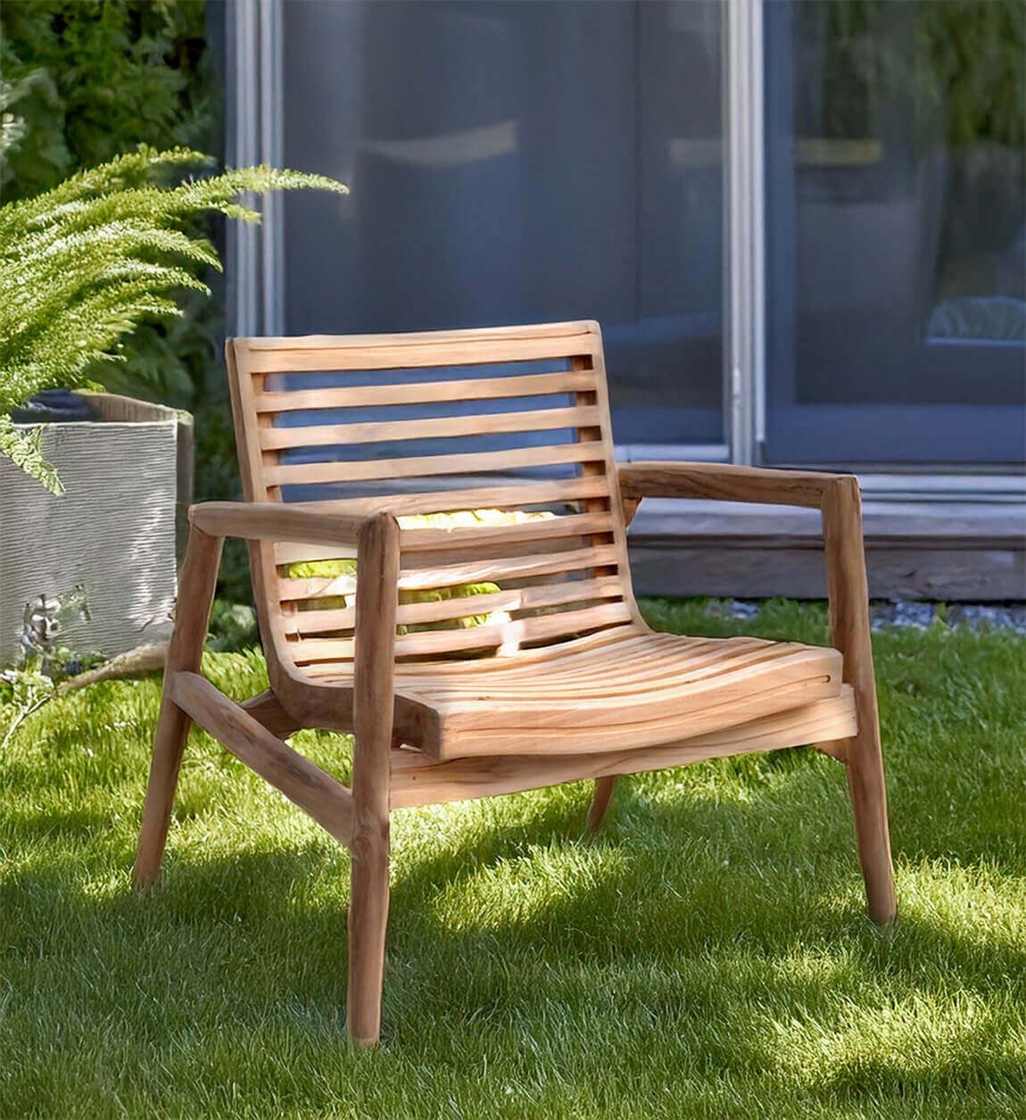 GIARDINO - Poltrona in teak 70 x 60 x 7