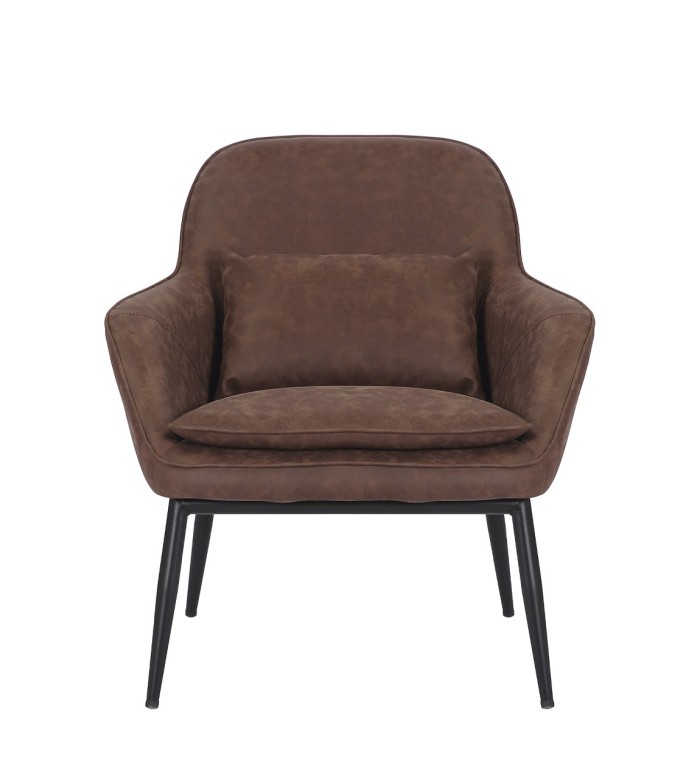 DETROIT - Fauteuil en fer et PU 73 x 80 x 83