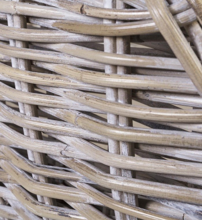 RATTAN - Poltrona in mindi e rattan 68 x 66 x 88