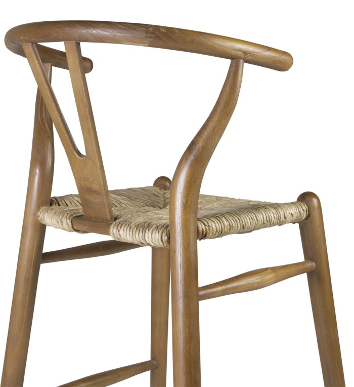 NIMES - Mindi and rattan chair 50 x 45 x 97