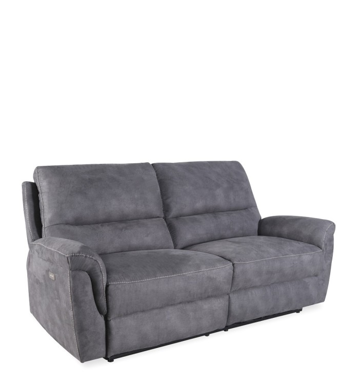 BASIL - Canapé électrique inclinable 100% polyester 208 x 93-120 x 100