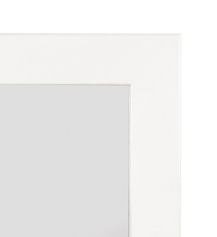 NEW WHITE - ESPELHO DE MADEIRA BRANCO 80 x 100