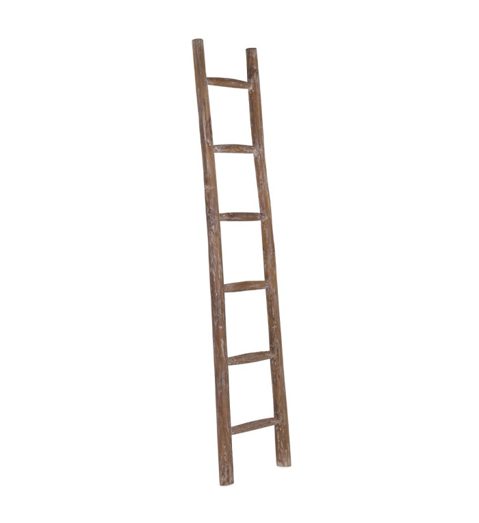 Toallero de teca con forma de escalera 45 x 6 x 200