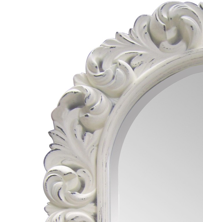 Half arch decorated mirror 90 x 120