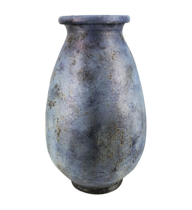 Vase en terre cuite bleu 40 x 40 x 60