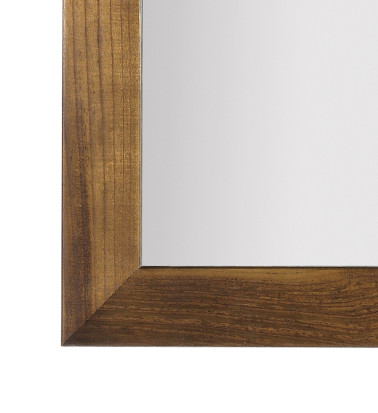 STAR - Brown wood mirror 80 x 80