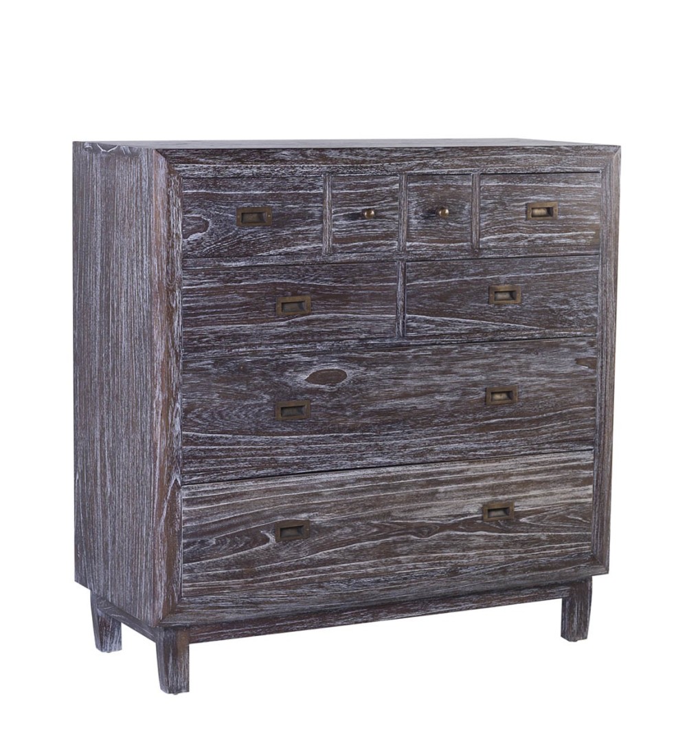 SINDORO - Mindi wood chest of drawers 110 x 45 x 110