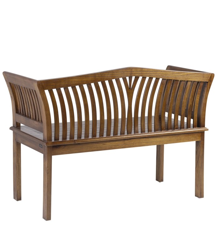 KARTINI - 2-seater mindi wood bench 117 x 47 x 76