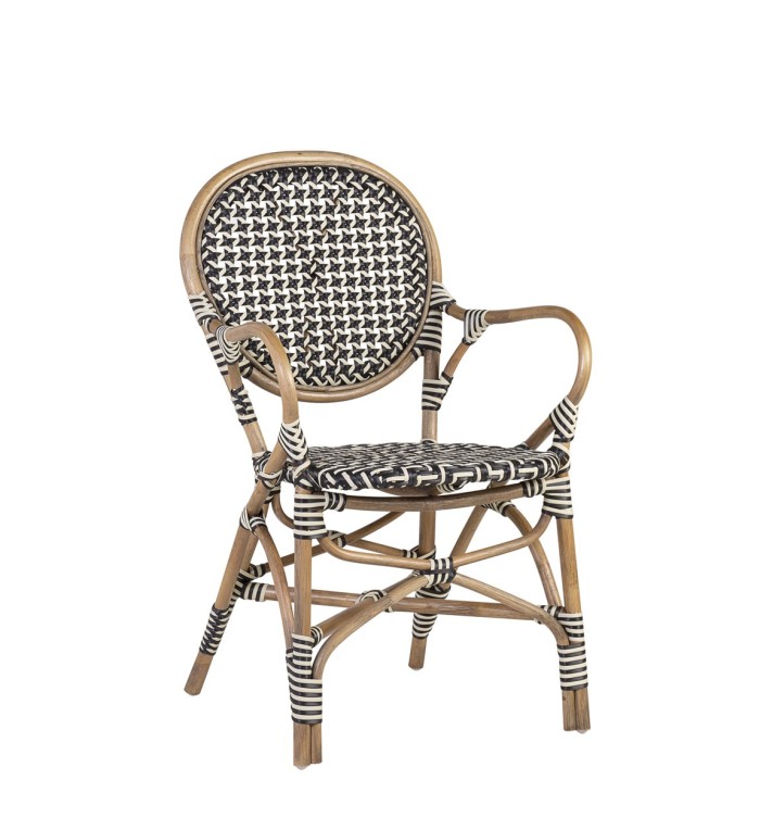 BISTRO - Poltrona in rattan 56 x 56 x 92