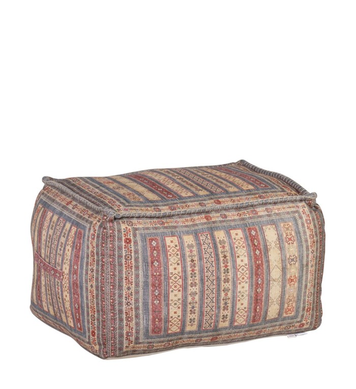 KENIA - POUF MULTICOLORE 75 X 55 X 42