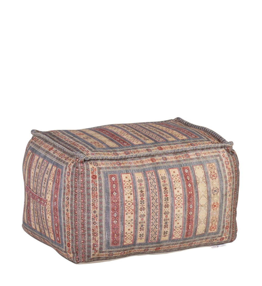 KENIA - MULTICOLORER POUF 75 X 55 X 42