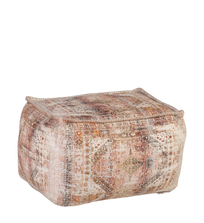 KENIA - ROTER POUF 75 X 55 X 42