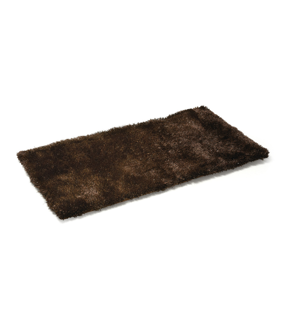 Tapis SHAGGY REMY de couleur marron 100 x 150