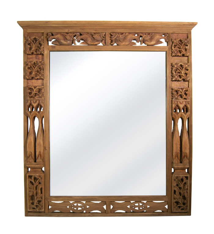 MERIDA - Recycled teak mirror 150 x 9 x 162