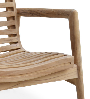 GARDEN - Teak armchair 70 x 60 x 70