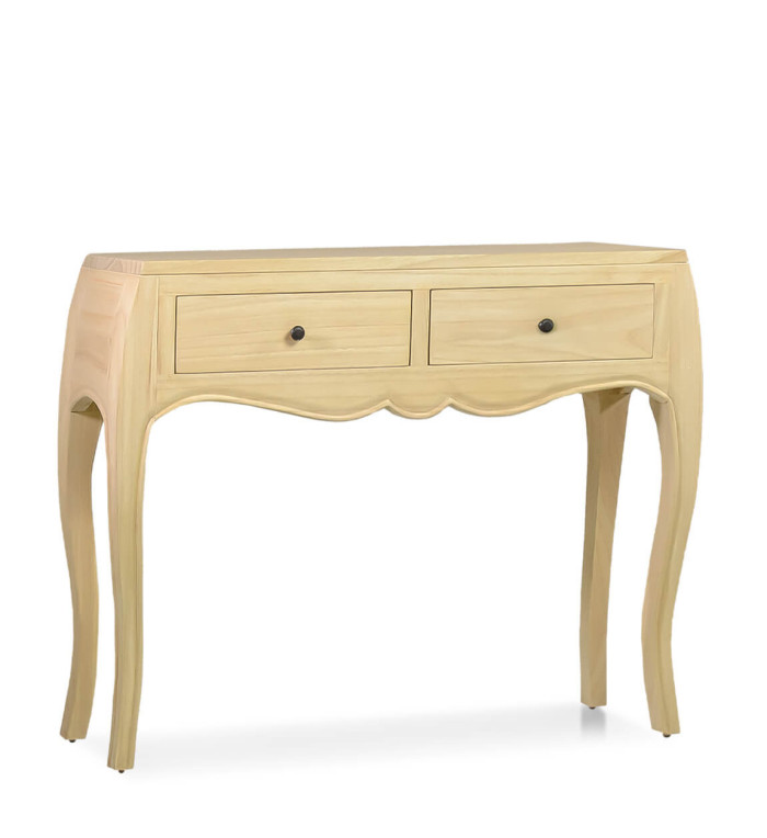 AINSA - Mindi wood console table 105 x 30 x 80