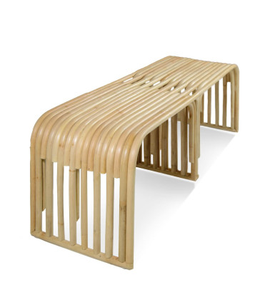 Banc en rotin 130 x 36 x 43