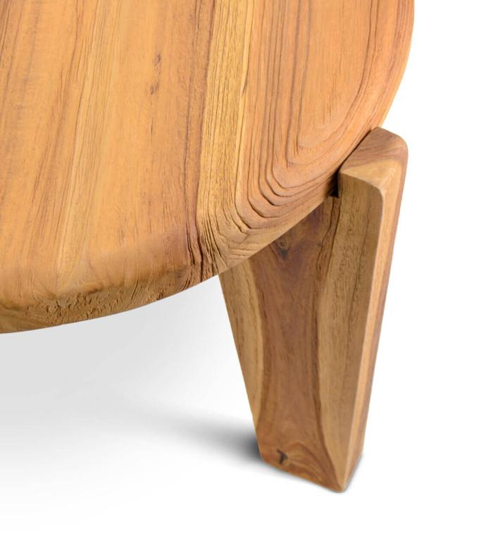 MALMO - Teak side table 50 x 50 x 37