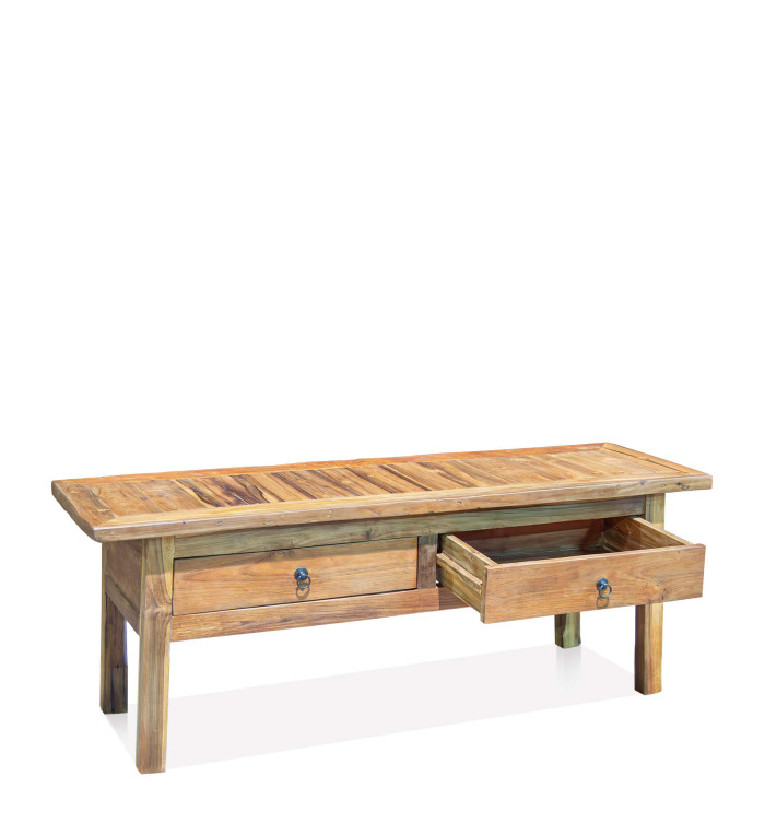 Table basse en teck 130 x 40 x 50