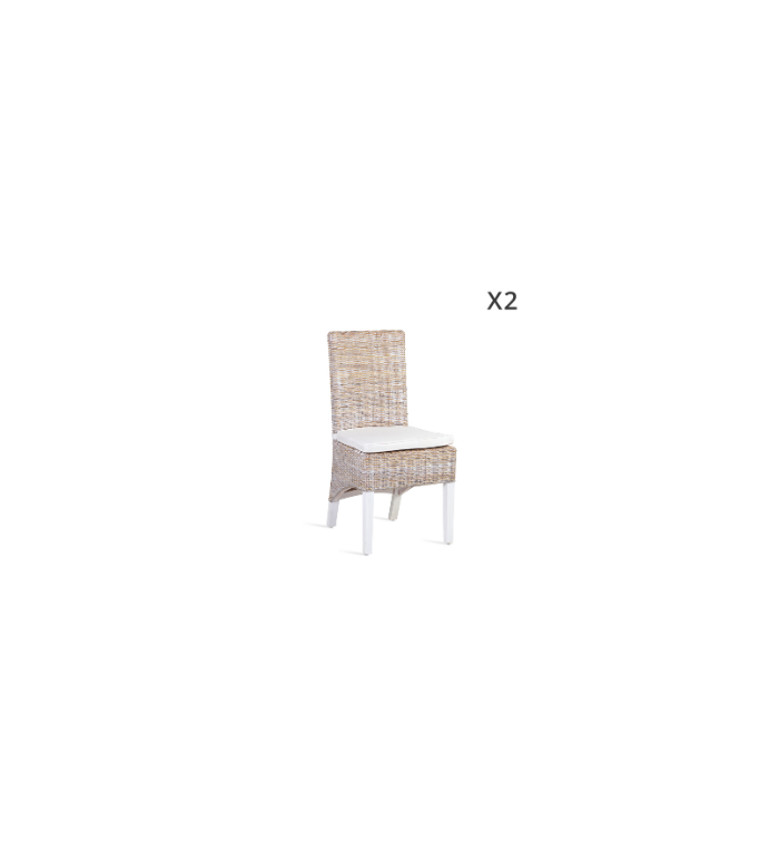 RATAN - Chaise Salsa 47 x 57 x 97