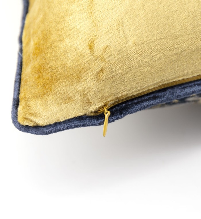 DELHI - Set of 2 golden velvet cushions 30 x 50