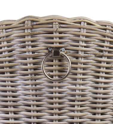 RATTAN - Poltrona in mindi e rattan 68 x 66 x 88