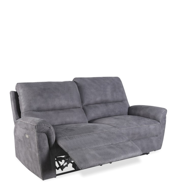 BASIL - Elektrisch verstellbares Sofa aus 100% Polyester 208 x 93-120 x 100