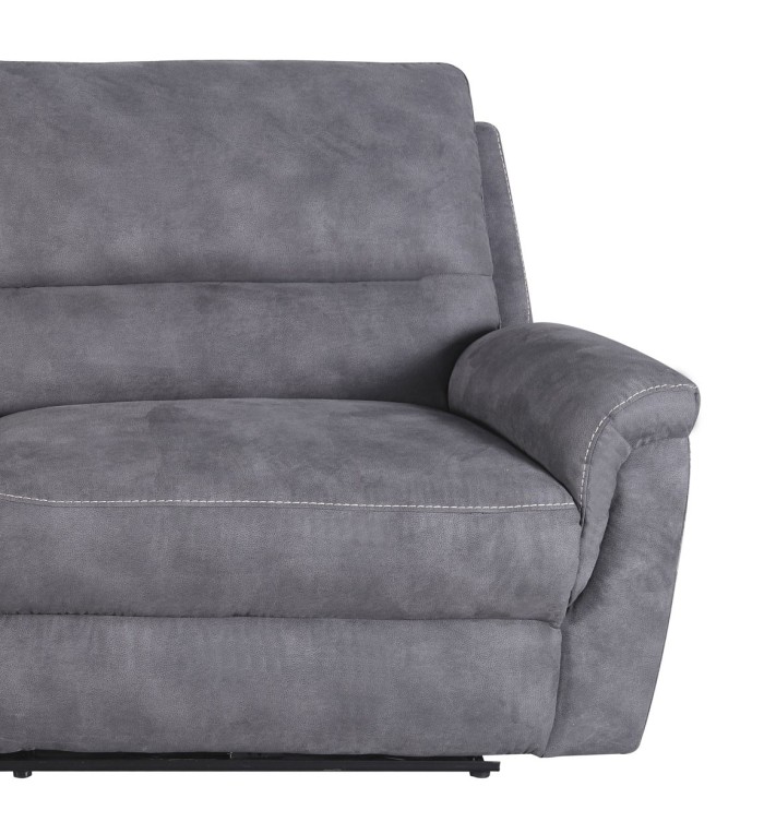 BASIL - sofa reclinable electrico 100% poliester 208 x 93-120 x 100