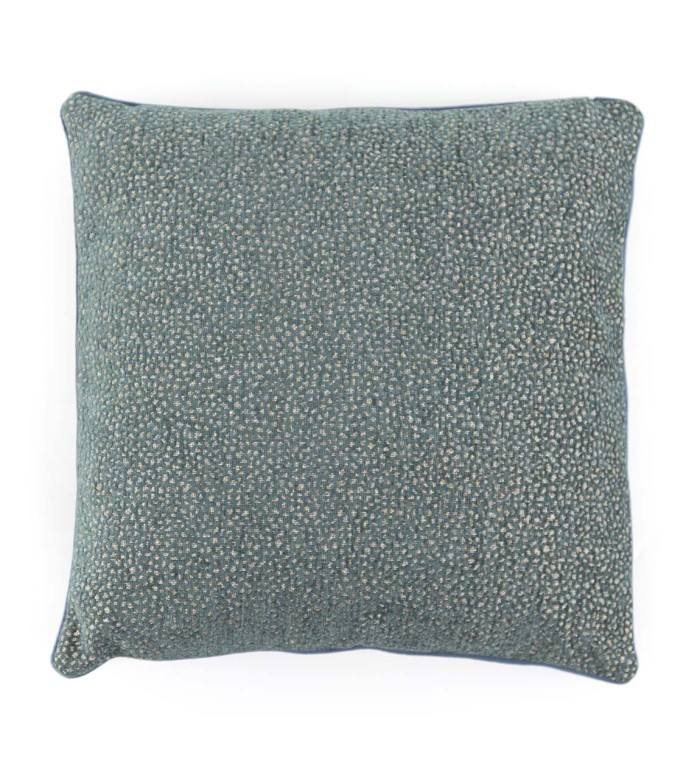 OSCAR - Coussin en polyester couleur bleu avec texture 45 x 45