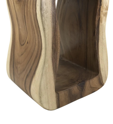 Suar wood artisan stool 35 x 30 x 45