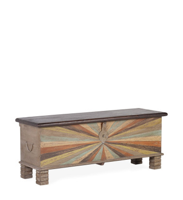 ALHAMBRA - Multicolor mango chest 117 x 40 x 45