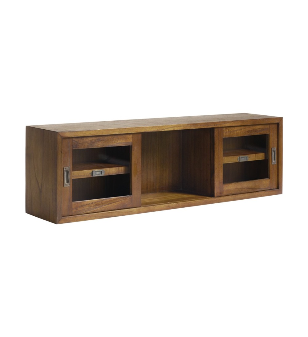 STAR - Mindi wall shelf with sliding doors 120 x 25 x 35