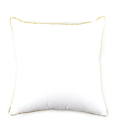 OLIVIA - Abstract black and gold design polyester cushion 45 x 45