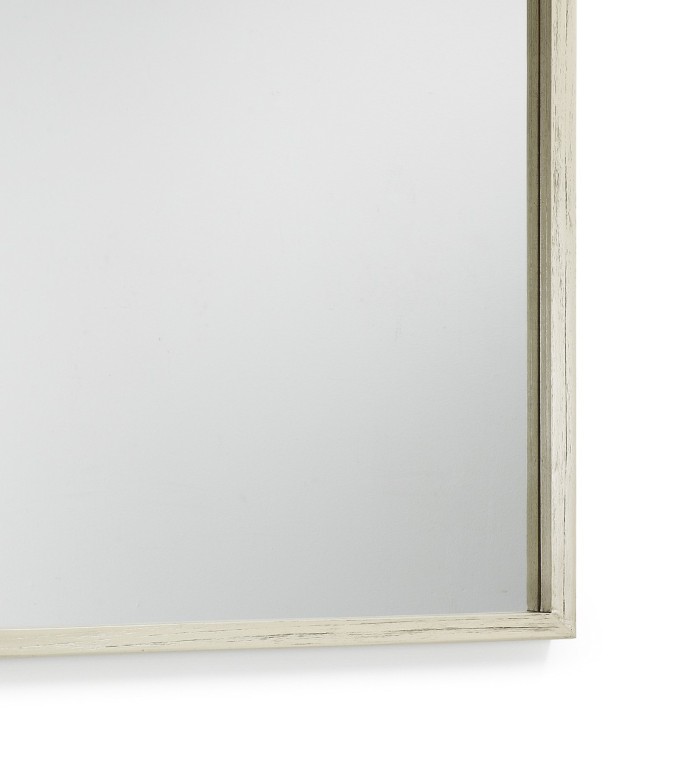 MURIA - White wood mirror 80 x 100