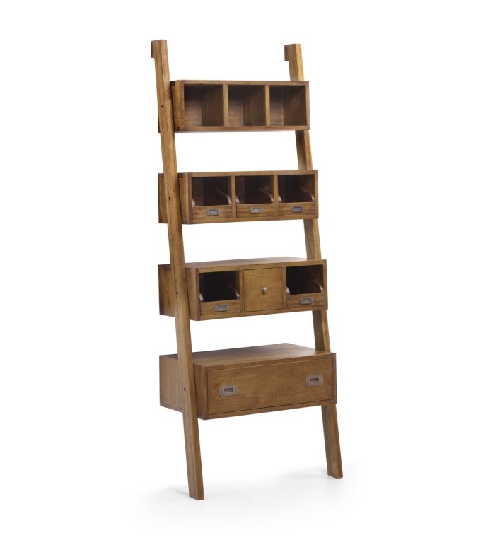 STAR - Ladder-style mindi shelf 65 x 38 x 190