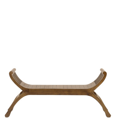 2-seater mindi wood bench 120 x 37 x 60