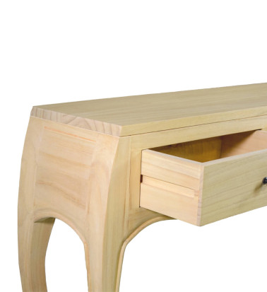 AINSA - Mindi wood console table 105 x 30 x 80