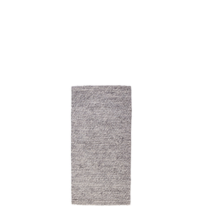 ARGELIA - Alfombra gris 60 x 120