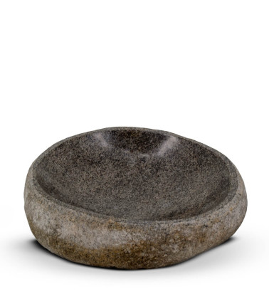 Natural river stone bowl 30 x 25 x 8