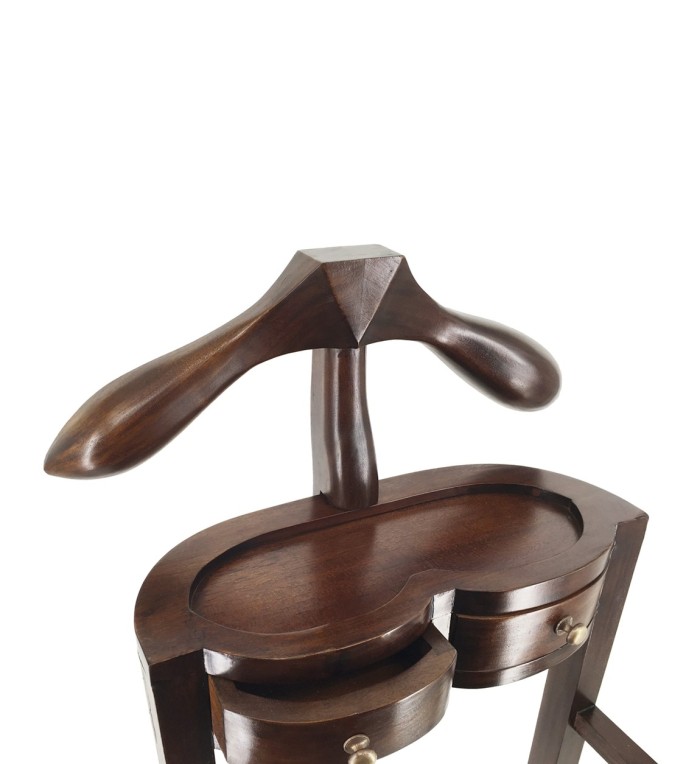 FLAMINGO - Mahogany valet stand 47 x 34 x 122