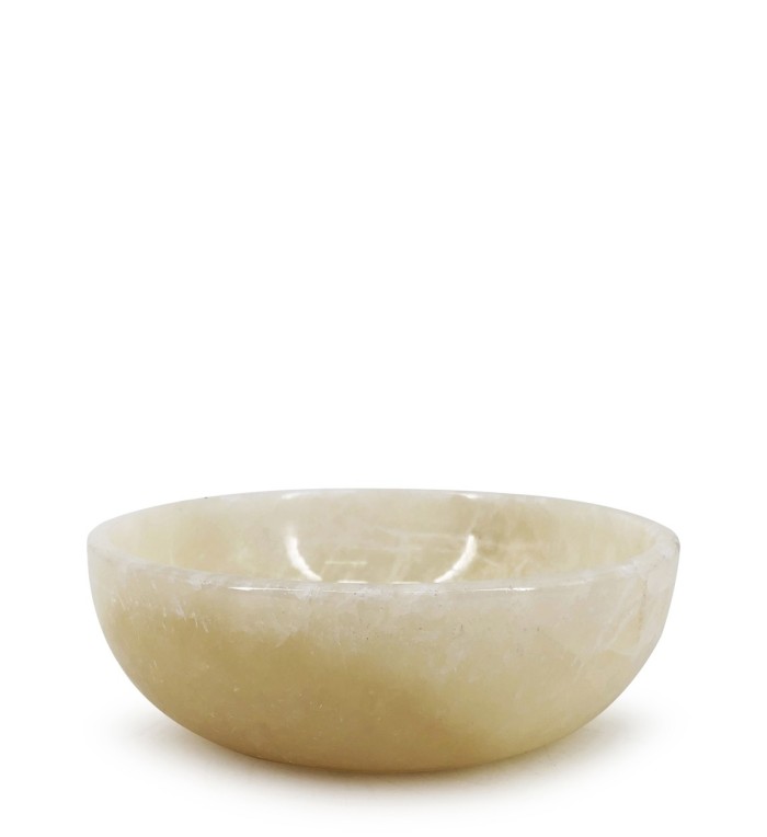 Large white onyx bowl 22 x 22 x 7