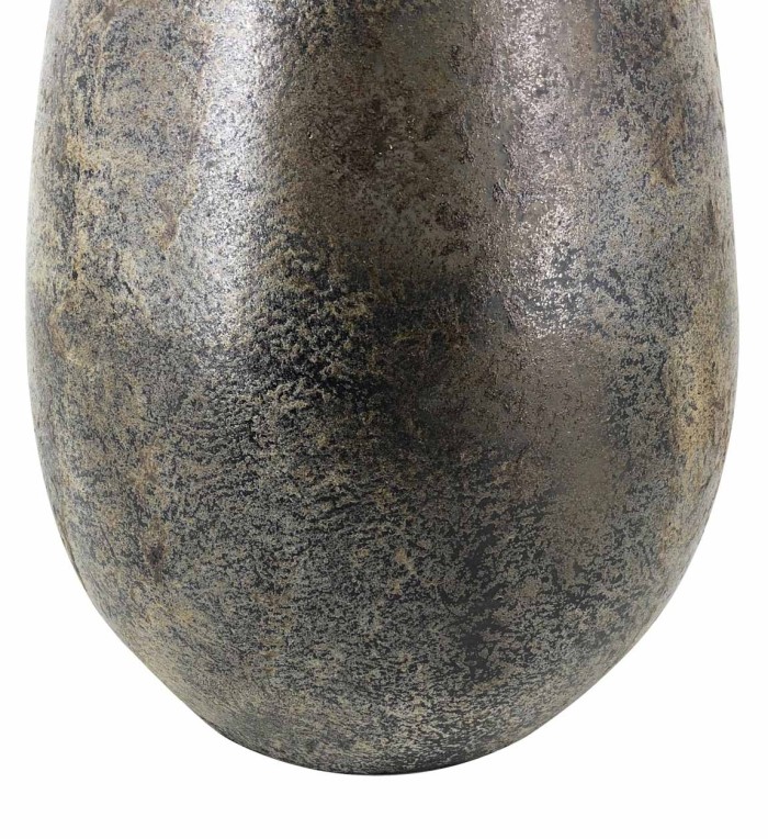 Metallic terracotta vase 27 x 27 x 40