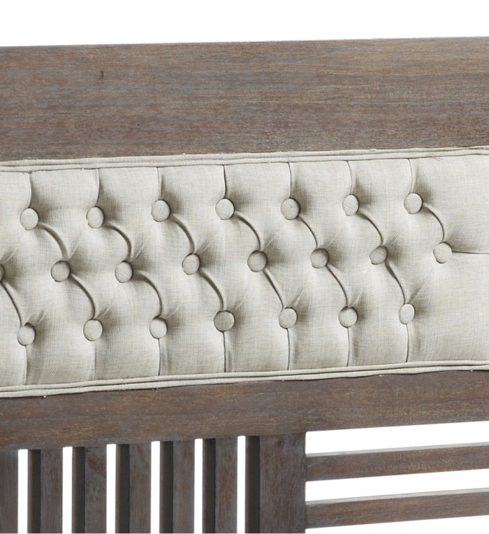 SPARTAN - Wooden headboard in brown 165 x 135